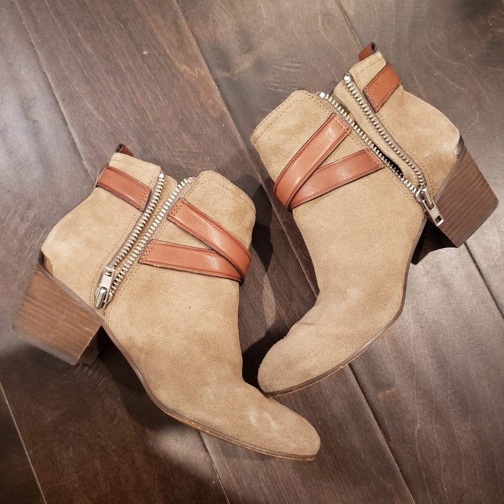 Coach Pauline ankle boots suede tan - Picture 4 of 6